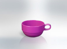 Bowl with Ear Green & Pink